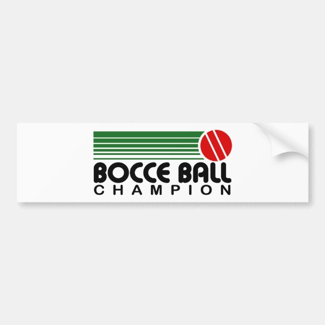 Bocce Boll Champion Bildekal (Framsidan)