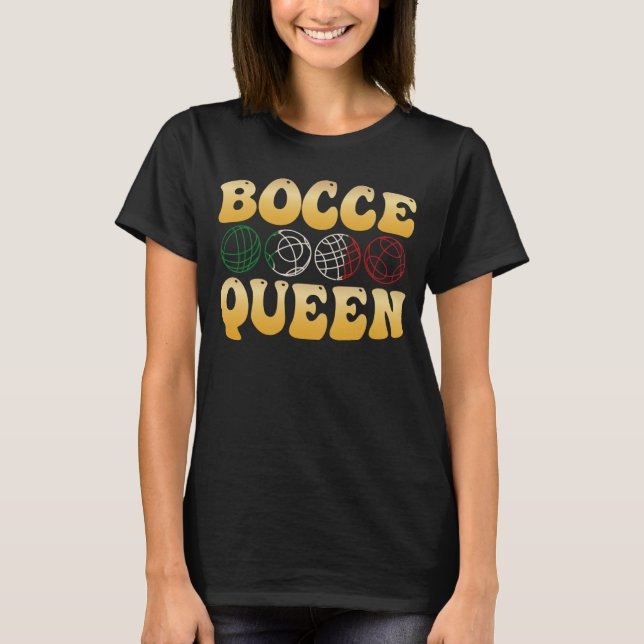 Bocce Boll Champion Bocce Bocce Player 1 T Shirt (Framsida)