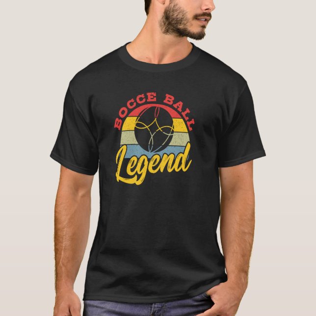 Bocce Boll Champion Bocce Throphy Bocce Boll T Shirt (Framsida)