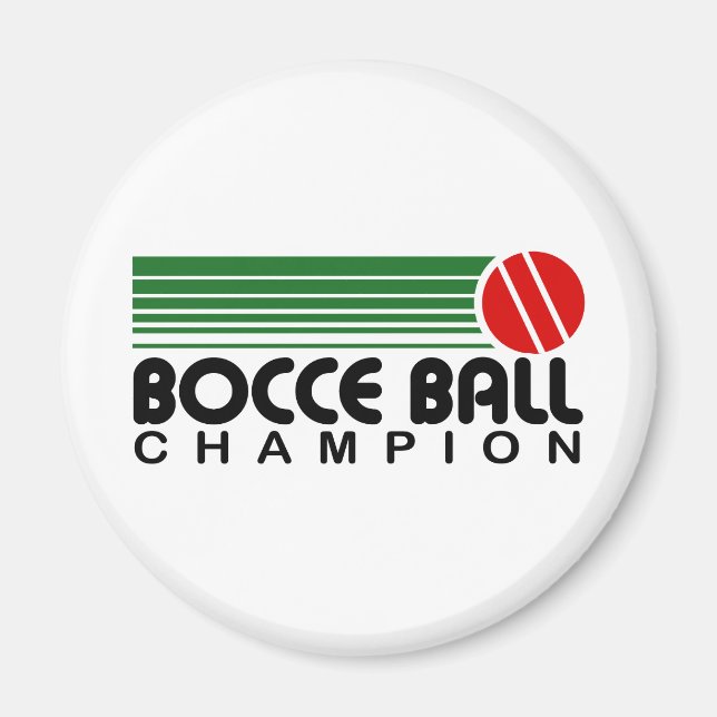 Bocce Boll Champion Magnet (Framsidan)