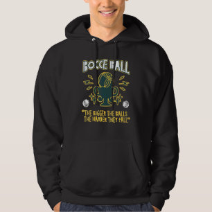 Bocce Boll Champion Trophy Gräsmatta Bowling Big B Hoodie