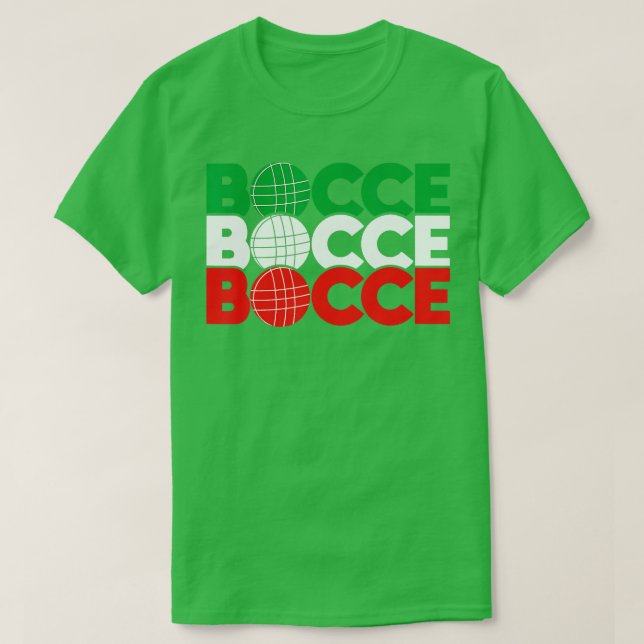 Bocce Boll Game Enthusiast Gräsmatta Bowling Boule T Shirt (Design framsida)