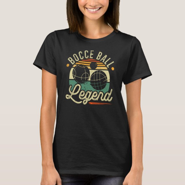 Bocce Boll Legend Boccia Player T Shirt (Framsida)