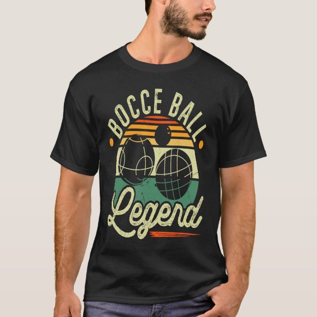 Bocce Boll Legend Boccia Player T Shirt (Framsida)