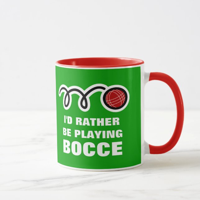 Bocce boll-mugg med roligt citat mugg (Höger)