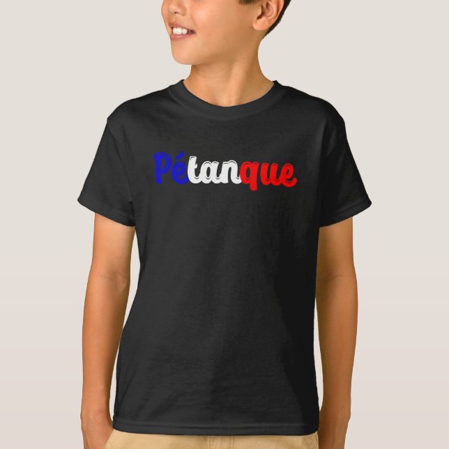 Bocce Boll Petanque Gift för Jeu de Boules Fläkt T Shirt (Framsida)