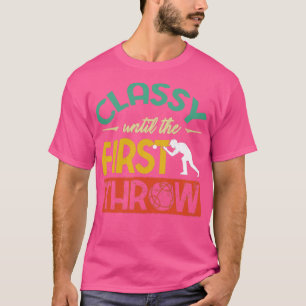 Bocce Boll Player Boules Bocce Funny Citat T Shirt