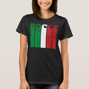 Bocce Boll Player Italia Italien Flagga Bocce T Shirt