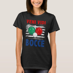 Bocce Boll Player USA flagga Patriotic 4 T Shirt