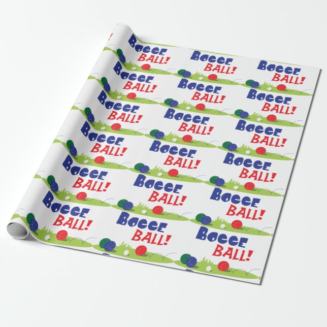 Bocce Boll Presentpapper (Utrullad)