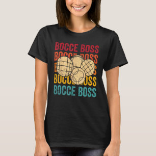 Bocce Boll Retro Bocce Chef T Shirt