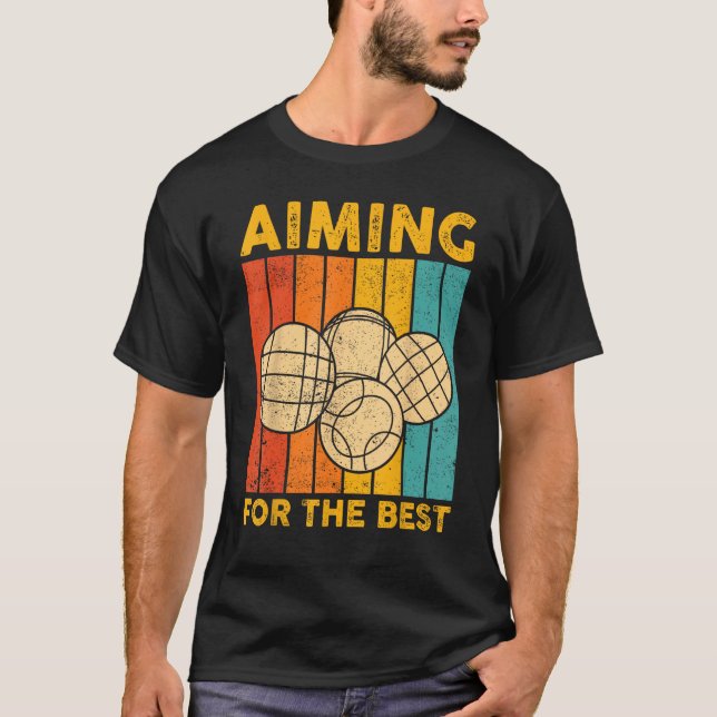 Bocce Boll Retro strävar efter bästa T Shirt (Framsida)