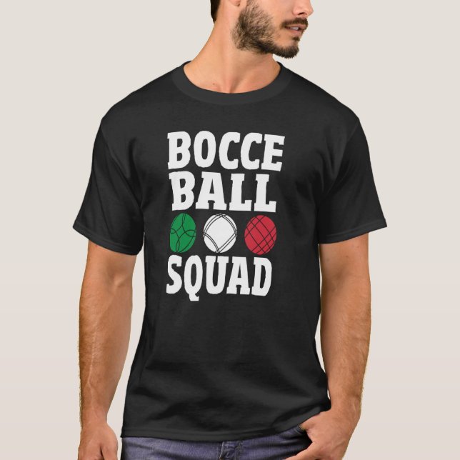 Bocce Boll Team Italy Bowilng Bocce Coach Bocce T Shirt (Framsida)