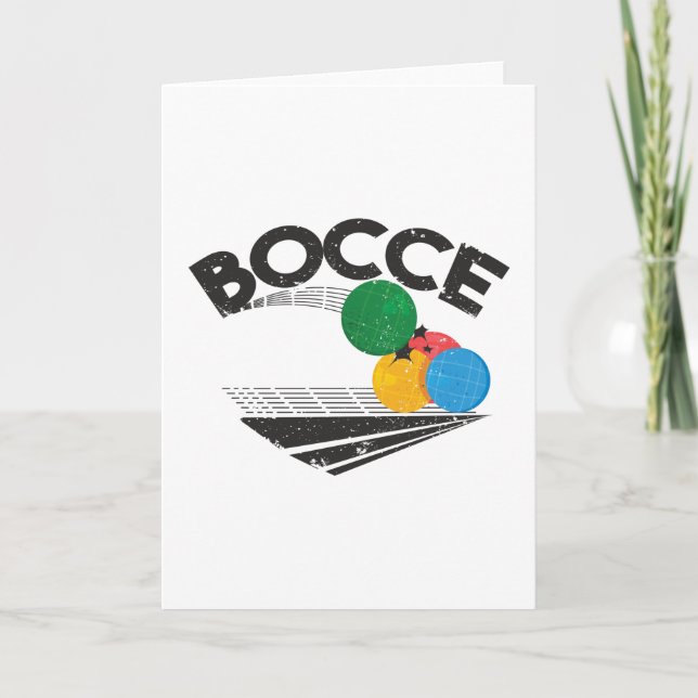 Bocce Bollar Game Kort (Framsida)