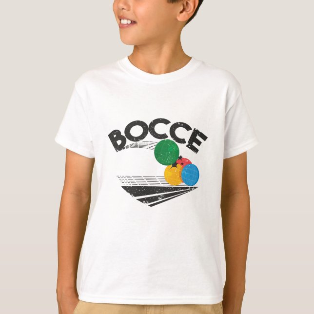 Bocce Bollar Game T Shirt (Framsida)
