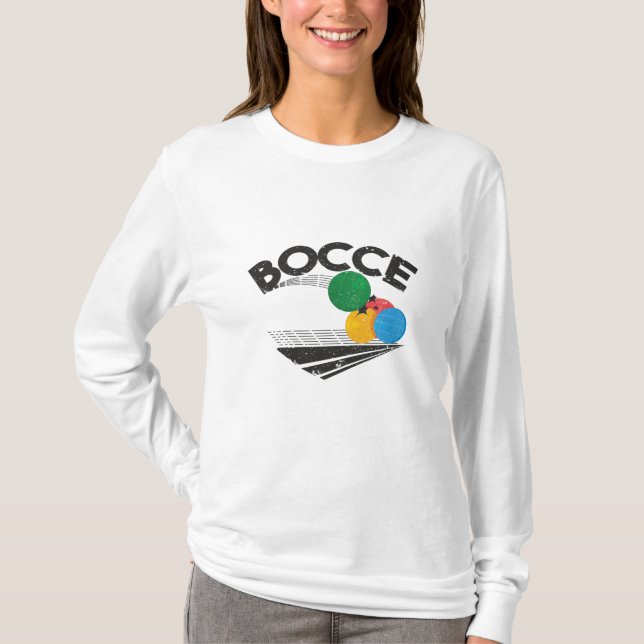 Bocce Bollar Game T Shirt (Framsida)