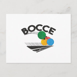 Bocce Bollar-spel Vykort