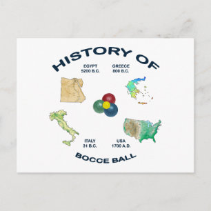 Bocce bollhistoria vykort