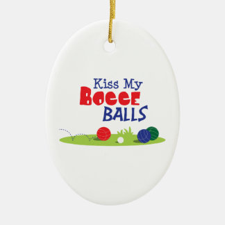 Bocce bollspel julgransprydnad keramik