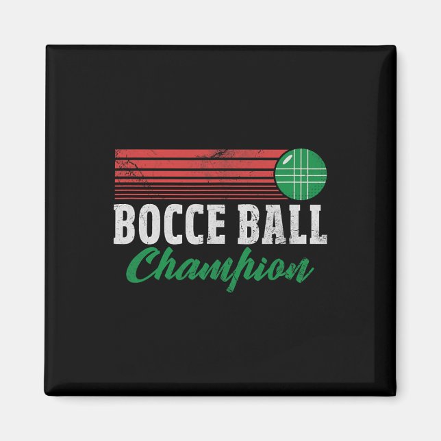 Bocce Byll Champion Italian Bocci Player Champ Dis Magnet (Framsidan)