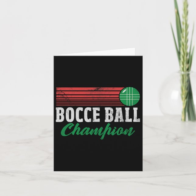 Bocce Byll Champion Italiano Player Champ Dis Kort (Framsida)