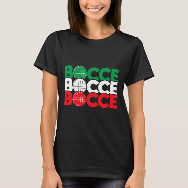 Bocce - Byll Game Enthusiast Gräsklubba Boule Bo T Shirt (Framsida)