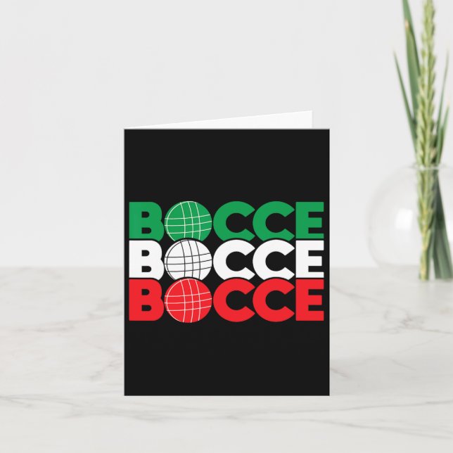 Bocce - Byll Game Enthusiast Gräsmatta Bowling Bou Kort (Framsida)