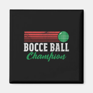Bocce Byll Mästare Italiensk Bocci Spelare Mästare Magnet