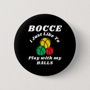 Bocce Byll Spelare Roliga Humorordspråk Knapp