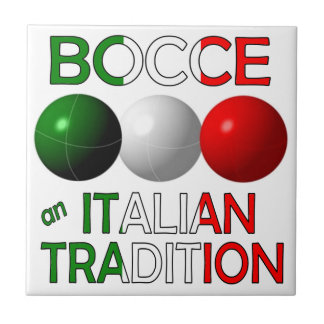 Bocce en italiensk tradition kakelplatta
