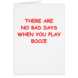 bocce hälsningskort
