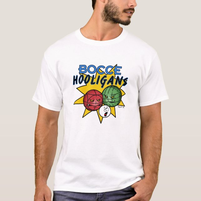 Bocce huliganer t-shirt (Framsida)