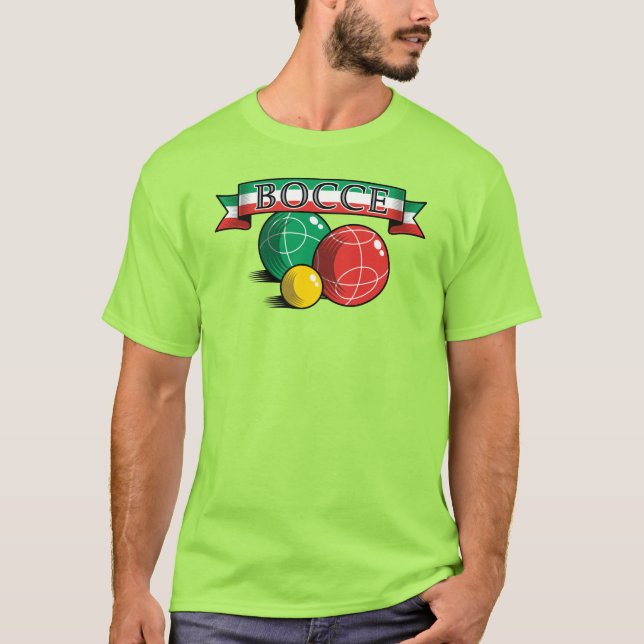 Bocce i baner t shirt (Framsida)