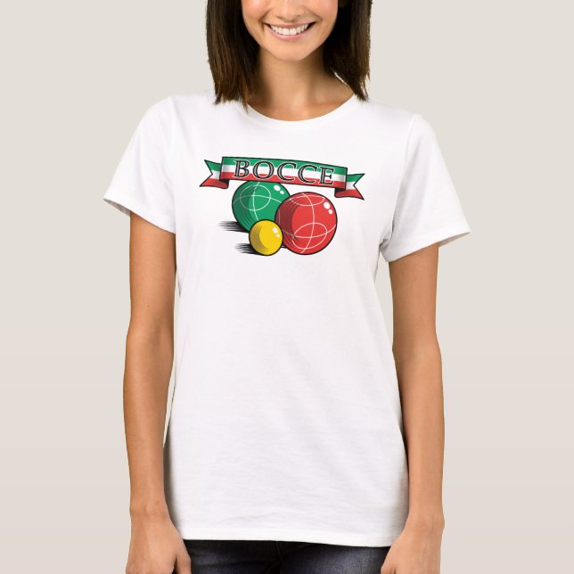 Bocce i baner t shirt (Framsida)