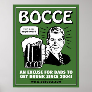 Bocce Pappor Poster - Grönt