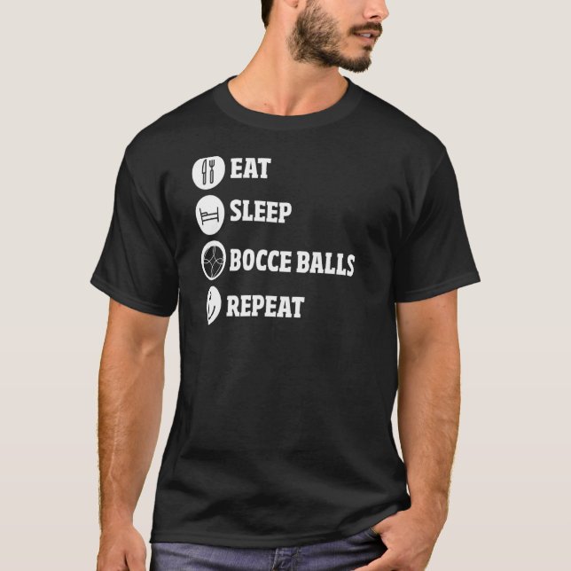 Bocce Player Bocce Game Sports Bocce Boll T Shirt (Framsida)