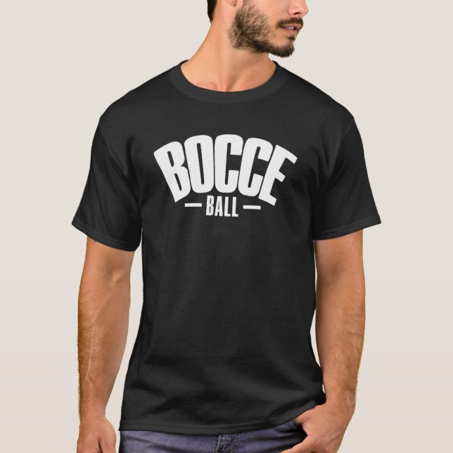 Bocce som säger Boll med Jack Bocci Game Bocce T Shirt (Framsida)