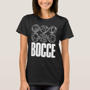 Bocce som säger Boll med Jack Bocci Game Bocce T Shirt