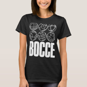 Bocce som säger Boll med Jack Bocci Game Bocce T Shirt