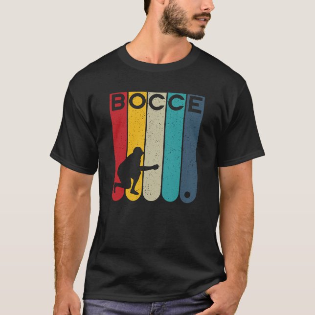 Bocce-spelarens återdesign - petanque-butik t shirt (Framsida)