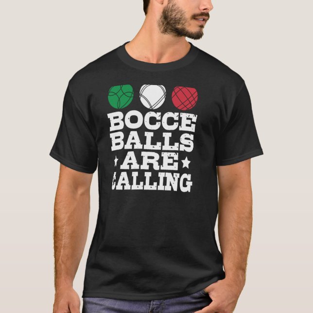 Bocce Sport Bocce Player Italy Bowling Bocce B T Shirt (Framsida)