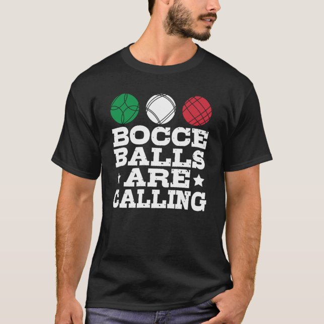Bocce Sport Bocce Player Italy Bowling Bocce B T Shirt (Framsida)