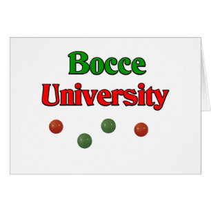 Bocce universiteten hälsningskort