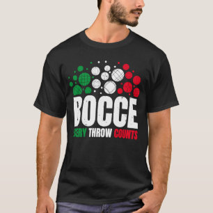 Bocce Varje tråd Bocce Boll Player T Shirt