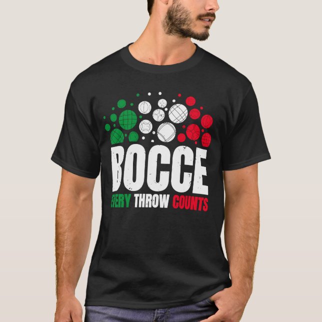Bocce Varje tråd Bocce Boll Player T Shirt (Framsida)