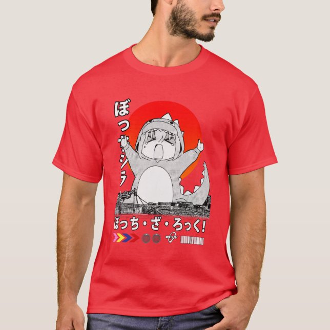 Bocchi Kaiju retro T Shirt (Framsida)