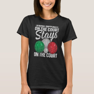 Bocci Boll boce för en italiensk fotbollsspelare i T Shirt