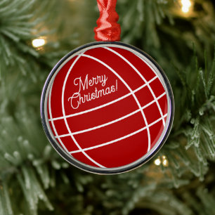 Bocci boll Julgran prydnadsgåva Julgransprydnad Metall