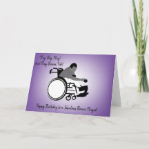 Boccia Boy in Wheelboard Card