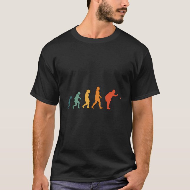 Boccia Evolution Bocce Boll Pã ©Tanque T Shirt (Framsida)